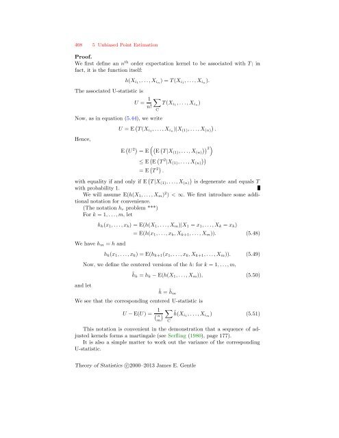 Theory of Statistics - George Mason University