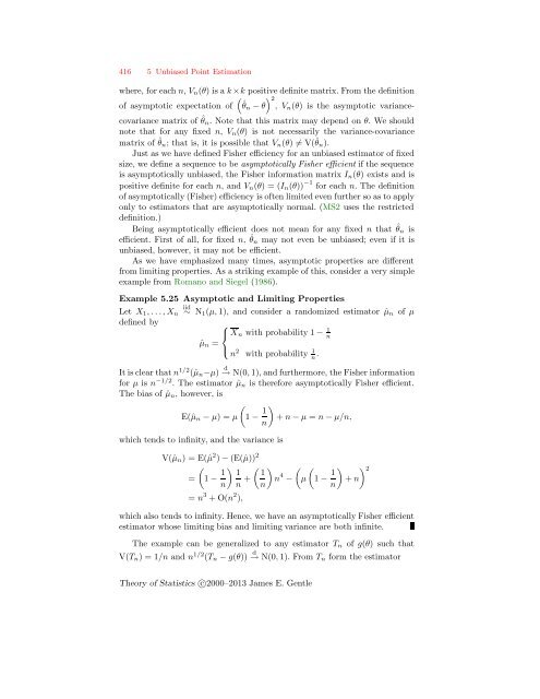 Theory of Statistics - George Mason University