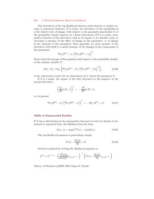 Theory of Statistics - George Mason University