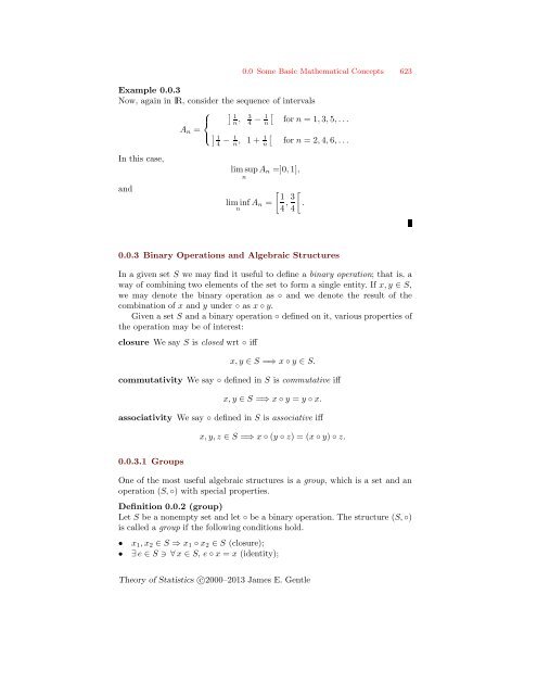 Theory of Statistics - George Mason University