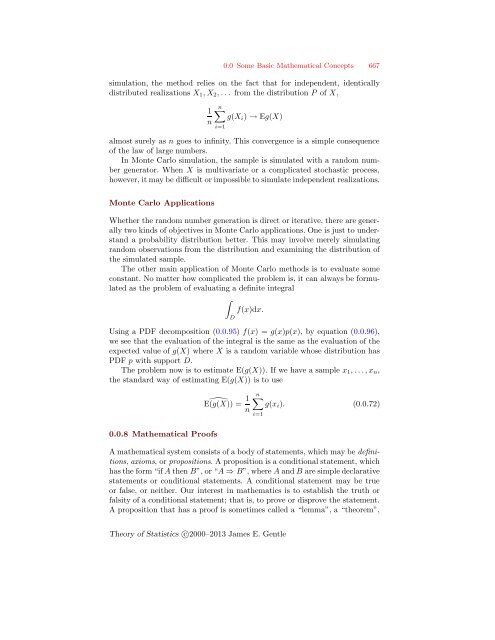 Theory of Statistics - George Mason University