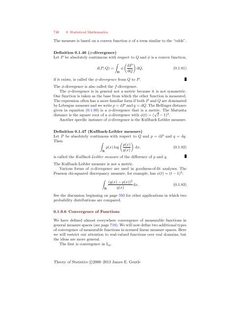 Theory of Statistics - George Mason University