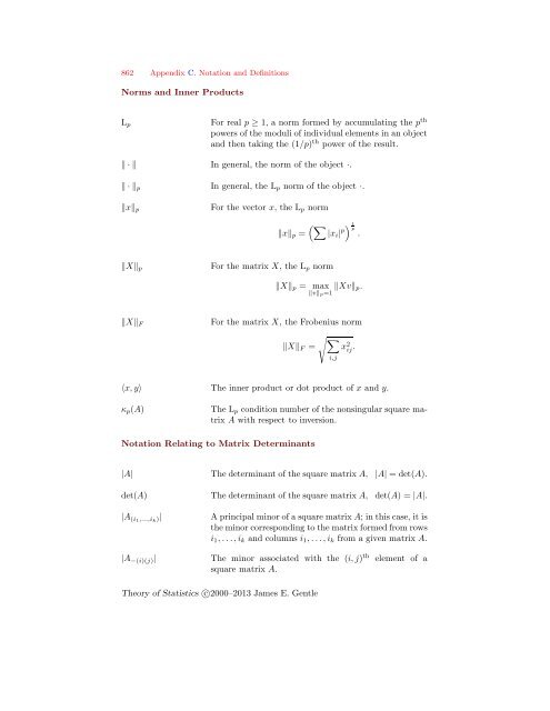 Theory of Statistics - George Mason University