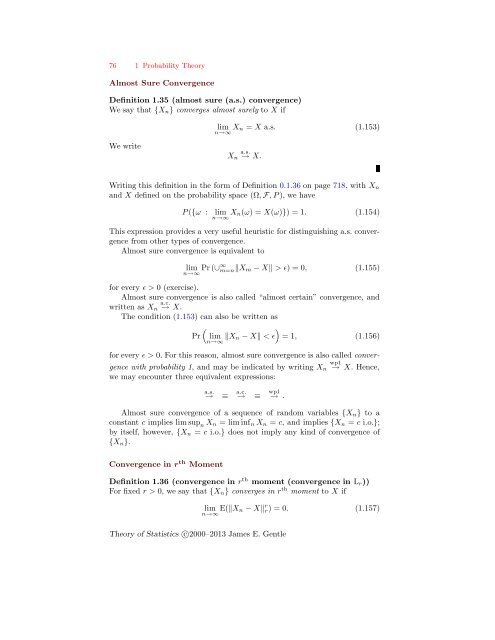 Theory of Statistics - George Mason University