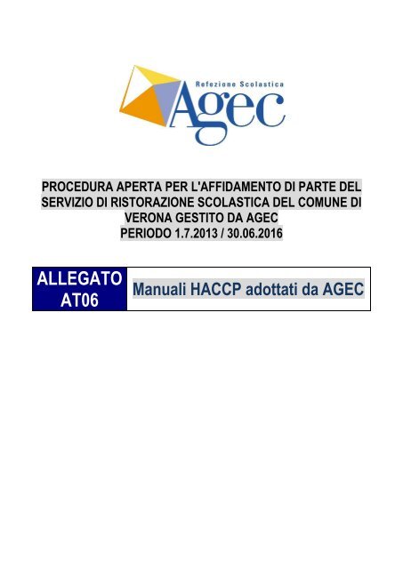 SCARICA MANUALE HACCP GRATIS