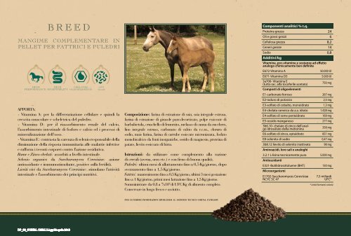 prodotti per l 'alimentazione e la cura del cavallo - cortal extrasoy spa