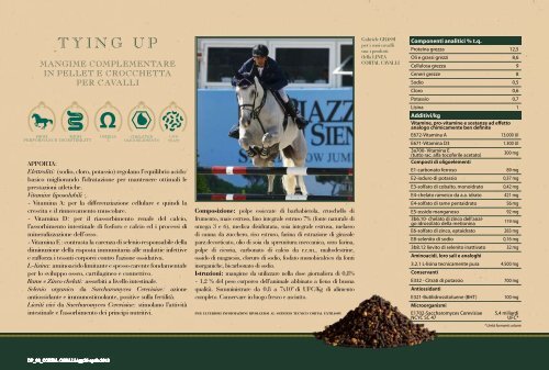 prodotti per l 'alimentazione e la cura del cavallo - cortal extrasoy spa