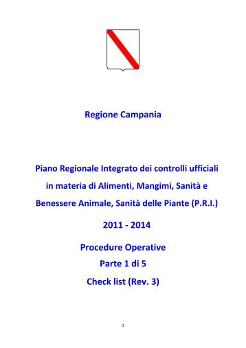 procedure operative 1 di 5 - ORSA Osservatorio Regionale ...