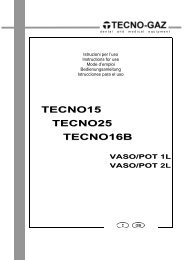 manuale di istruzione (italiano; english) - Tecno-Gaz