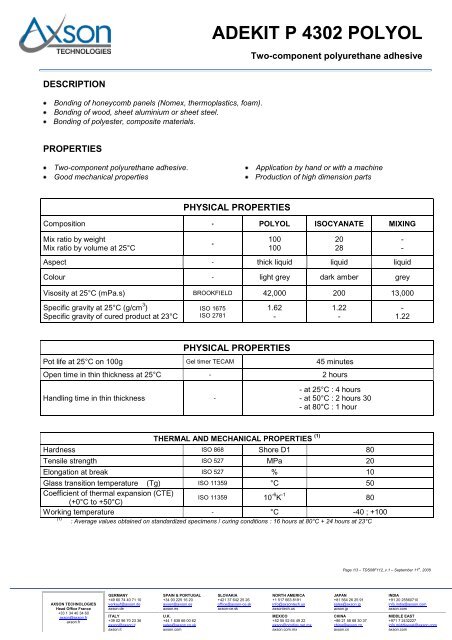 adekit p 4302 polyol - AXSON Decoline