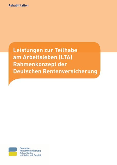 Leistungen zur Teilhabe am Arbeitsleben (LTA ... - BSK eV