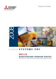 LINEA SYSTEMS VRF MELIS - Climatizzazione - Mitsubishi Electric
