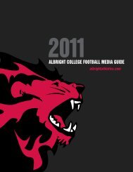 albright college football media guide - Collegefootballdatadvds.com