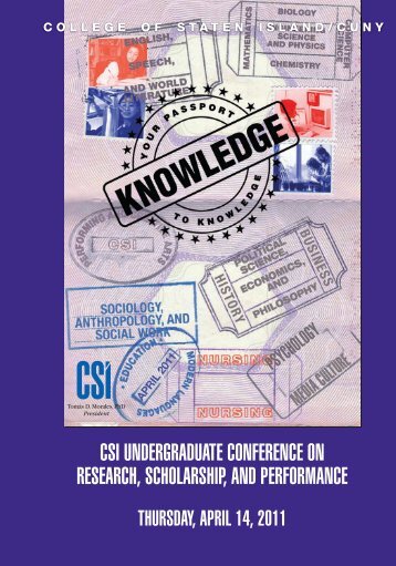 Csi undergraduate conference on research, scholarship...