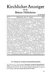 Kirchlicher Anzeiger BISTUM HILDESHEIM Nr. 7 ... - TU Clausthal