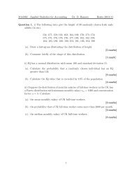 MA4302 Applied Statistics for Accounting Dr. D. Ramsey Resits ...
