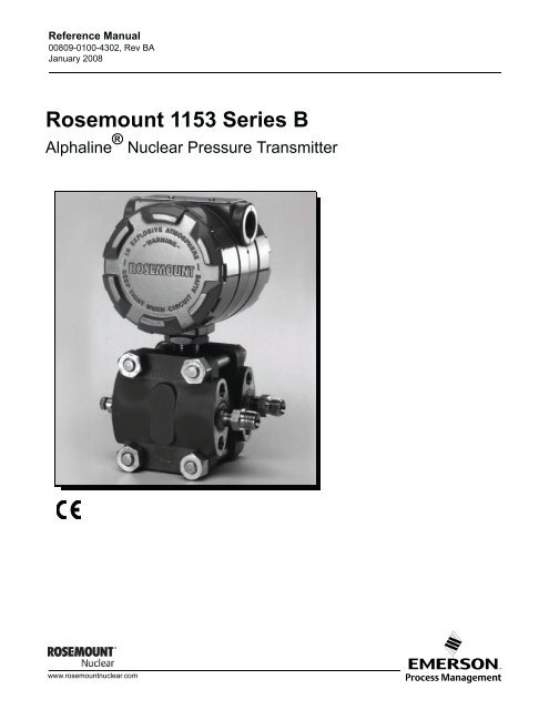 Rosemount 1153 Series B Alphaline® Nuclear Pressure Transmitter