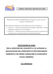 Disciplinare di gara - azienda sanitaria provinciale di enna