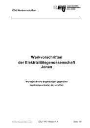 Werkvorschriften der EGJ - Elektra Jonen