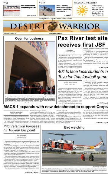 Pax River test site receives first JSF - Aerotech News and Review