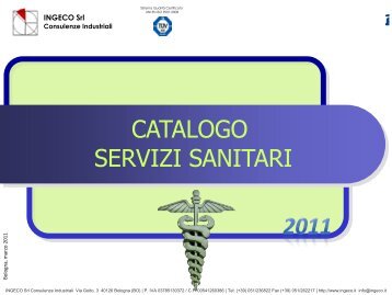 Catalogo servizi Sanita - Ingeco S.r.l.