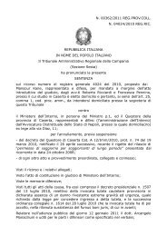 Sentenza del Tar Campania n. 362 del 19