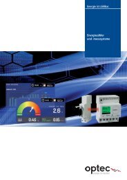 Energie-Zähler Übersicht - Optec AG