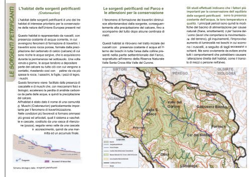 L'habitat delle sorgenti petrificanti Le sorgenti petrificanti nel Parco e ...