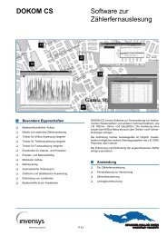 DOKOM CS Software zur Zählerfernauslesung