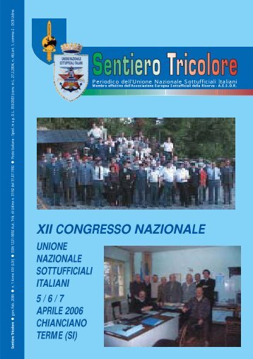 N° 1 Anno XIV (LIV) ~ Gennaio Febbraio 2006 - Unione Nazionale ...