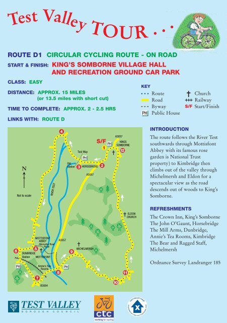 Cycle Route D1 - Start and Finish - Test Valley Borough Council