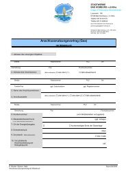 Anschlussnutzungsvertrag (Gas) - Stadtwerke Bad Homburg