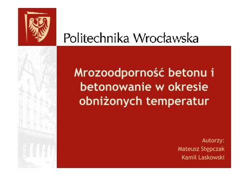 wplyw niskich temp na dojrzewanie betonu. [tryb zgodności]