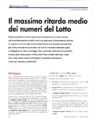 Il massimo ritardo medio dei numeri del Lotto - digiTANTO.it