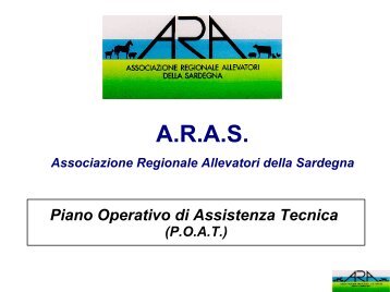 Corso tenuto dai tecnici POAT dell' ARAS (formato ... - ARA Sardegna