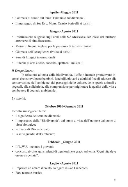 Programma Pastorale 2010 - Amalfi - Cava De' Tirreni