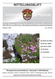 Mitteilungsblatt - Gemeinde Mettenheim