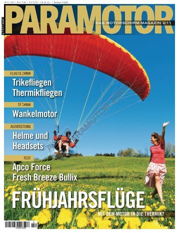 Auszug aus Paramotor 2/2011 - Harzer Gleitschirmschule