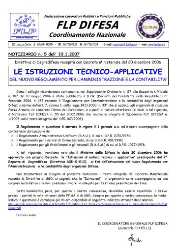 le istruzioni tecnico-applicative - Snad.Info