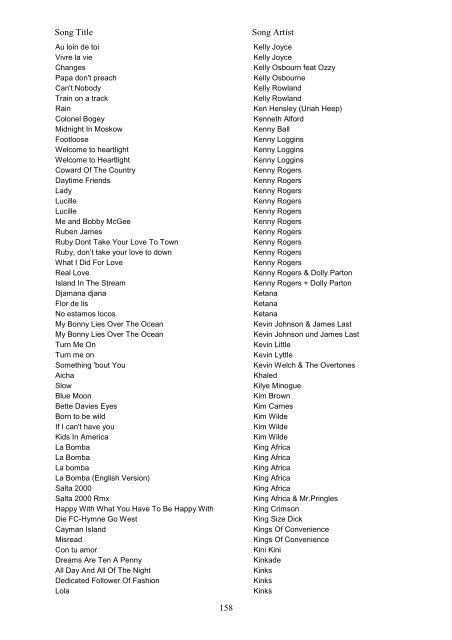 Midi Master Catalogue