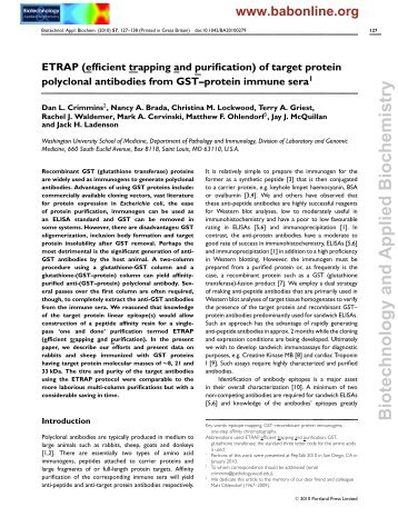 Full text PDF - Biotechnology and Applied Biochemistry