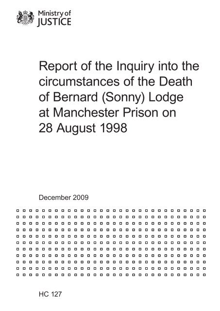 Report of the Inquiry into the circumstances of the Death of Bernard