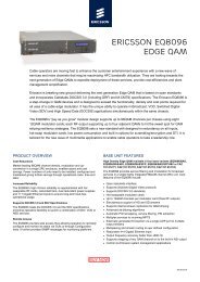 Ericsson EQ8096 Edge QAM