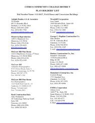 Plan Holders List.pdf - Citrus College