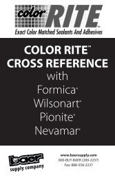 COLOR RITE™ CROSS REFERENCE with Formica® Wilsonart ...