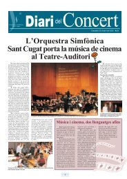 L'Orquestra Simfònica Sant Cugat porta la música de cinema al ...