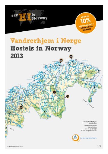 Last ned vår brosjyre i PDF format - Norske Vandrerhjem