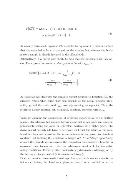 Inter-market Arbitrage in Sports Betting - National Centre for ...