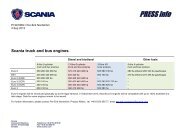 Scania truck and bus engines