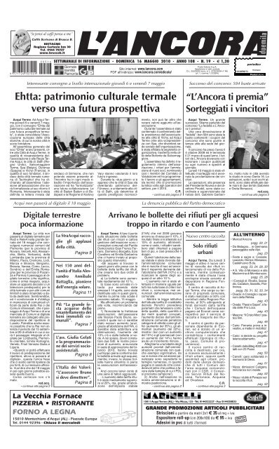 Numero 19 - L'ANCORA edicola